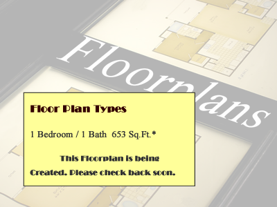 A3R - One Bedroom / One Bath - 653 Sq.Ft.*